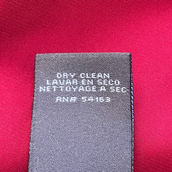 Vince Camuto Ruffle Midi Dress Sz 12 Pink Red Coral White Preppy Grecian Goddess - Picture 9 of 9